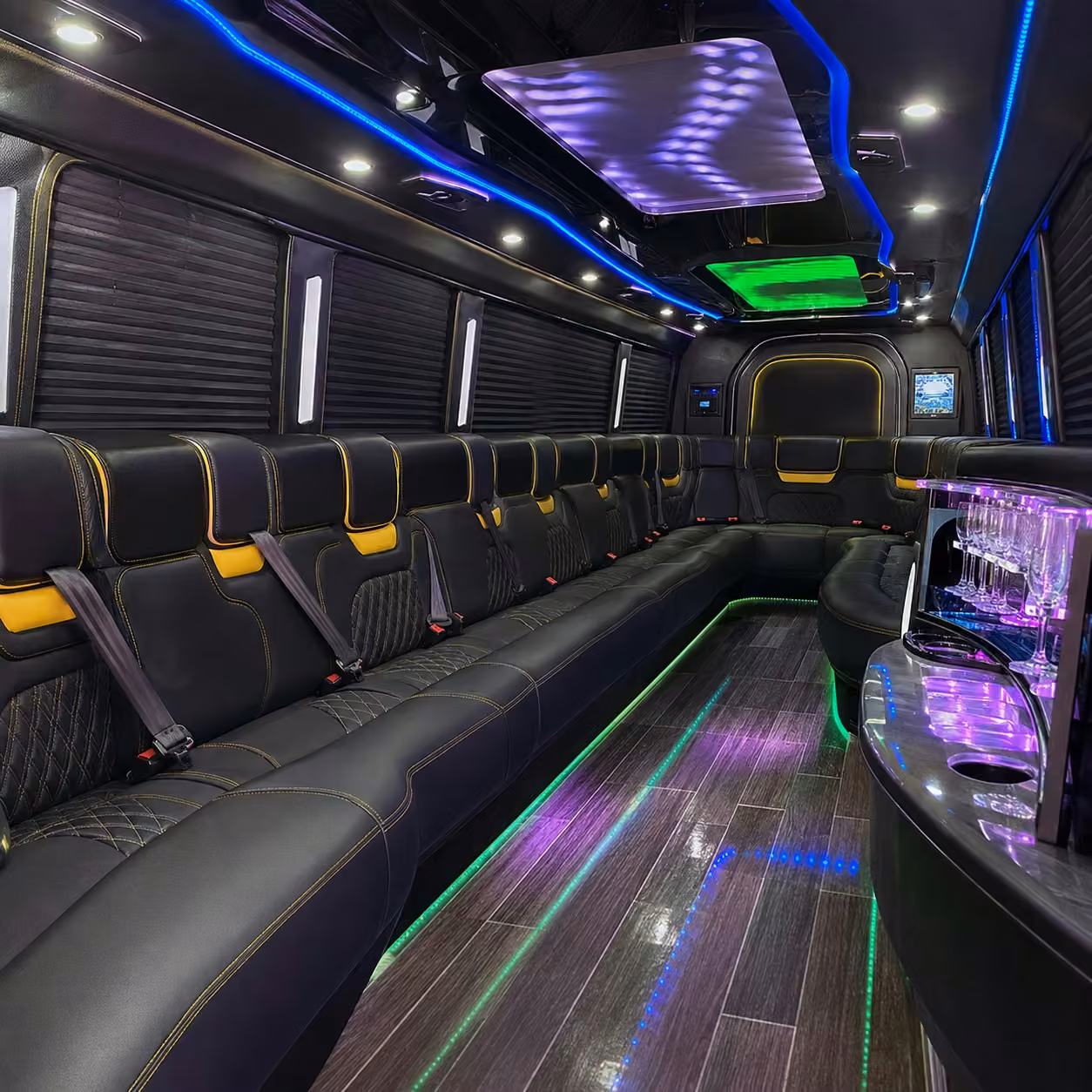chrysler 300 limo inside