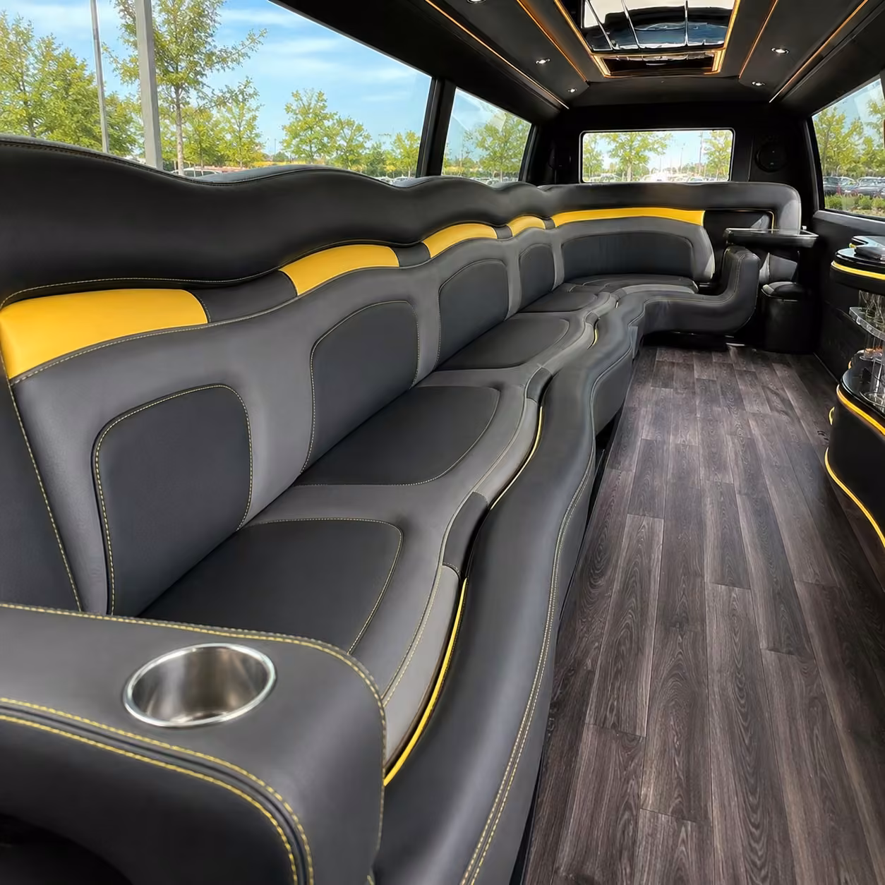 hummer limo inside